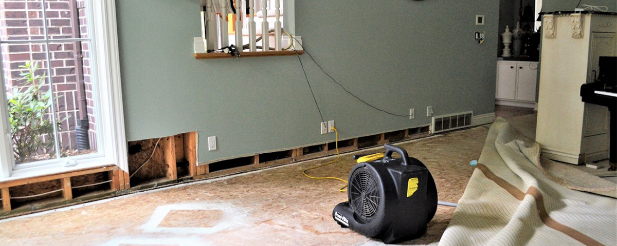 The water damage restoration process